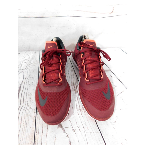 Men’s Nike FS Lite Run 2 Maroon Shoes Sneaker Size US 9 #685266-601 - Picture 2 of 7